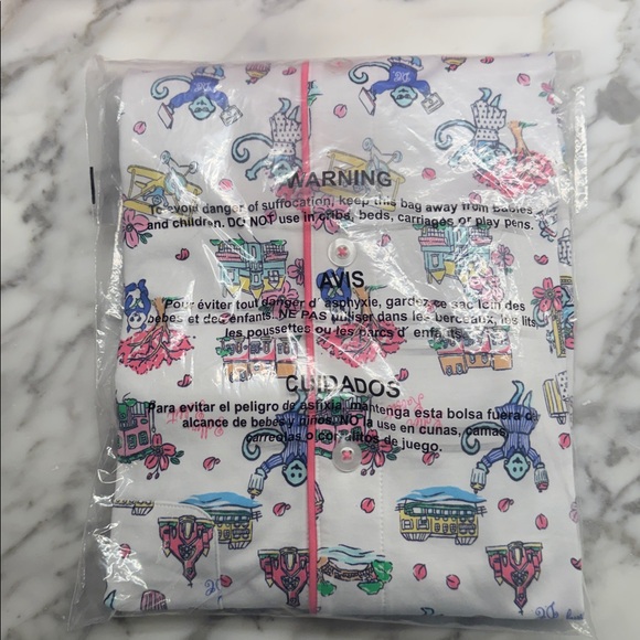Roller Rabbit Limited edition Washington DC printed pajamas size small - NEW - Picture 8 of 9